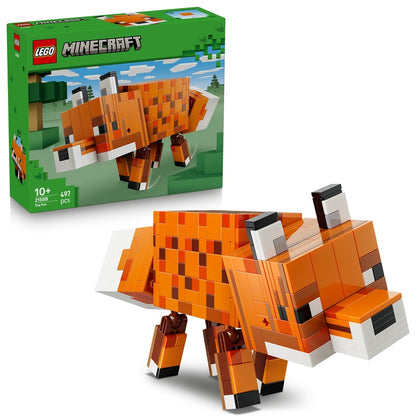 Konstruktor LEGO® Minecraft Lisia nora 21588, 497 elementów