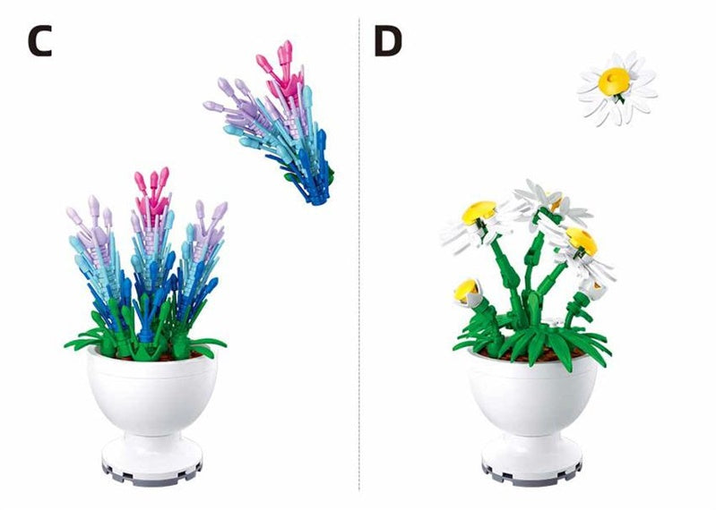 Konstruktorius Sluban Potted Plants M38-B1077, plastikas