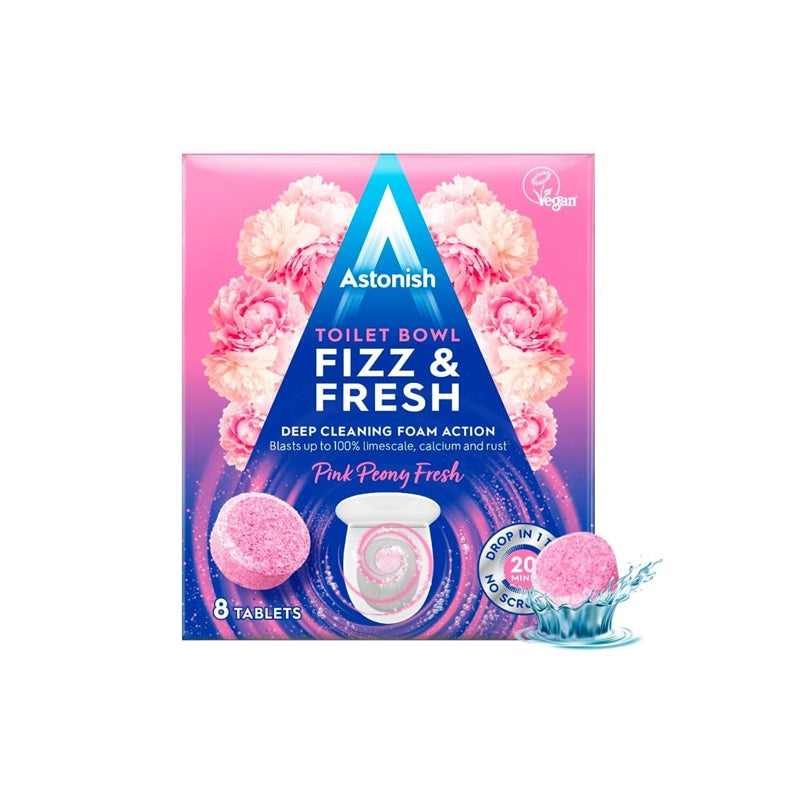 Unitazo valiklis Astonish FIZZ&FRESH, 8 vnt.