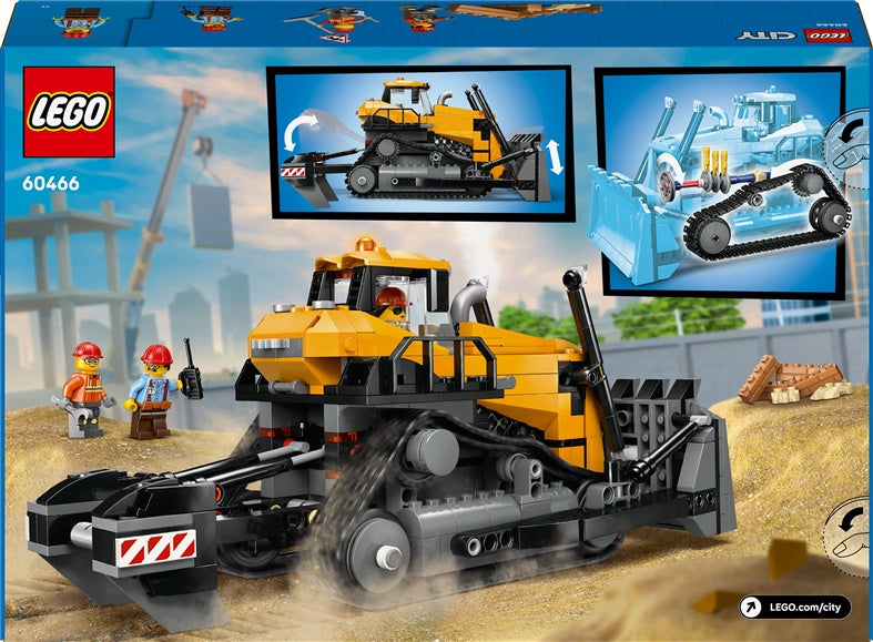 Konstruktor LEGO® City Żółty buldożer 60466, 682 elementy