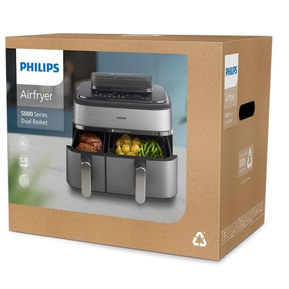 Karšto oro gruzdintuvė Philips 5000 NA555/00, 2750 W, 9 l