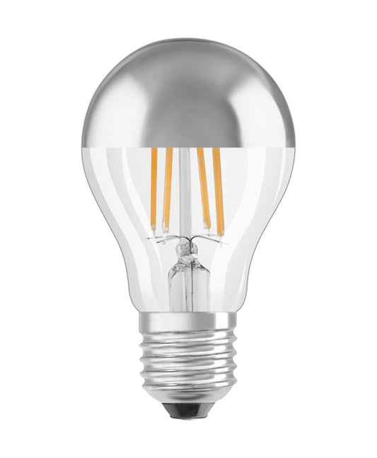 Żarówka LED Osram, A60, E27, 6.5W, 650lm, 2700K, srebrna
