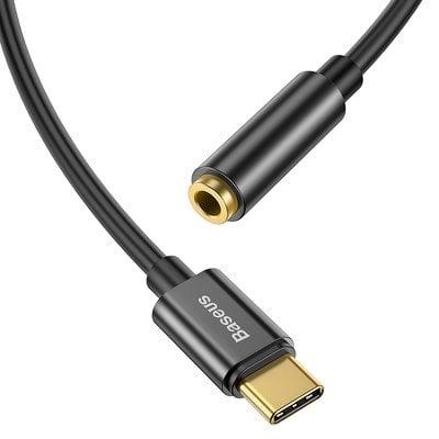 Adapteris Baseus USB-C to 3.5mm USB C, 3.5mm 0.05 m, juoda