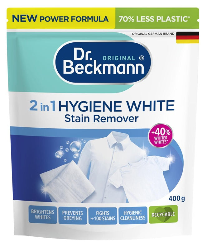 Dėmių valymo priemonė Dr. Beckmann Hygiene White 2in1 0.4 kg