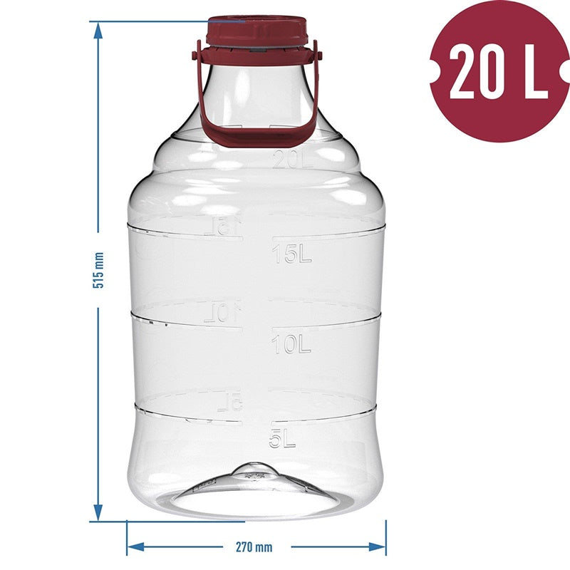 TALPA FERMENTACIJAI PLASTIKINĖ 20L