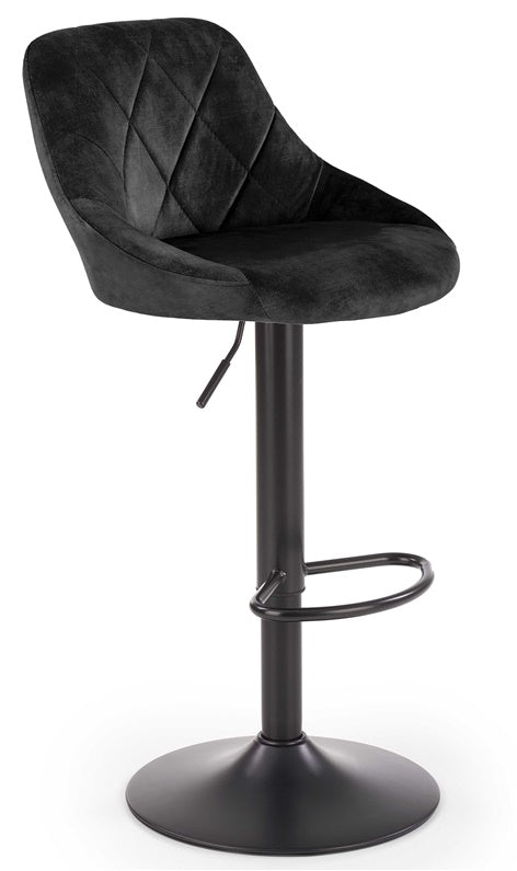 KRZESŁO BAROWE H101 CZARNE 45X47X84-106CM