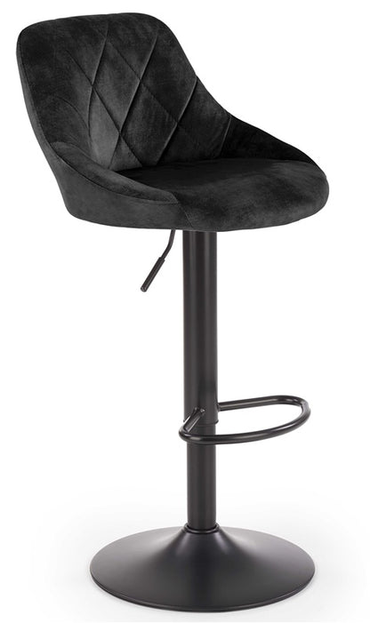 KRZESŁO BAROWE H101 CZARNE 45X47X84-106CM