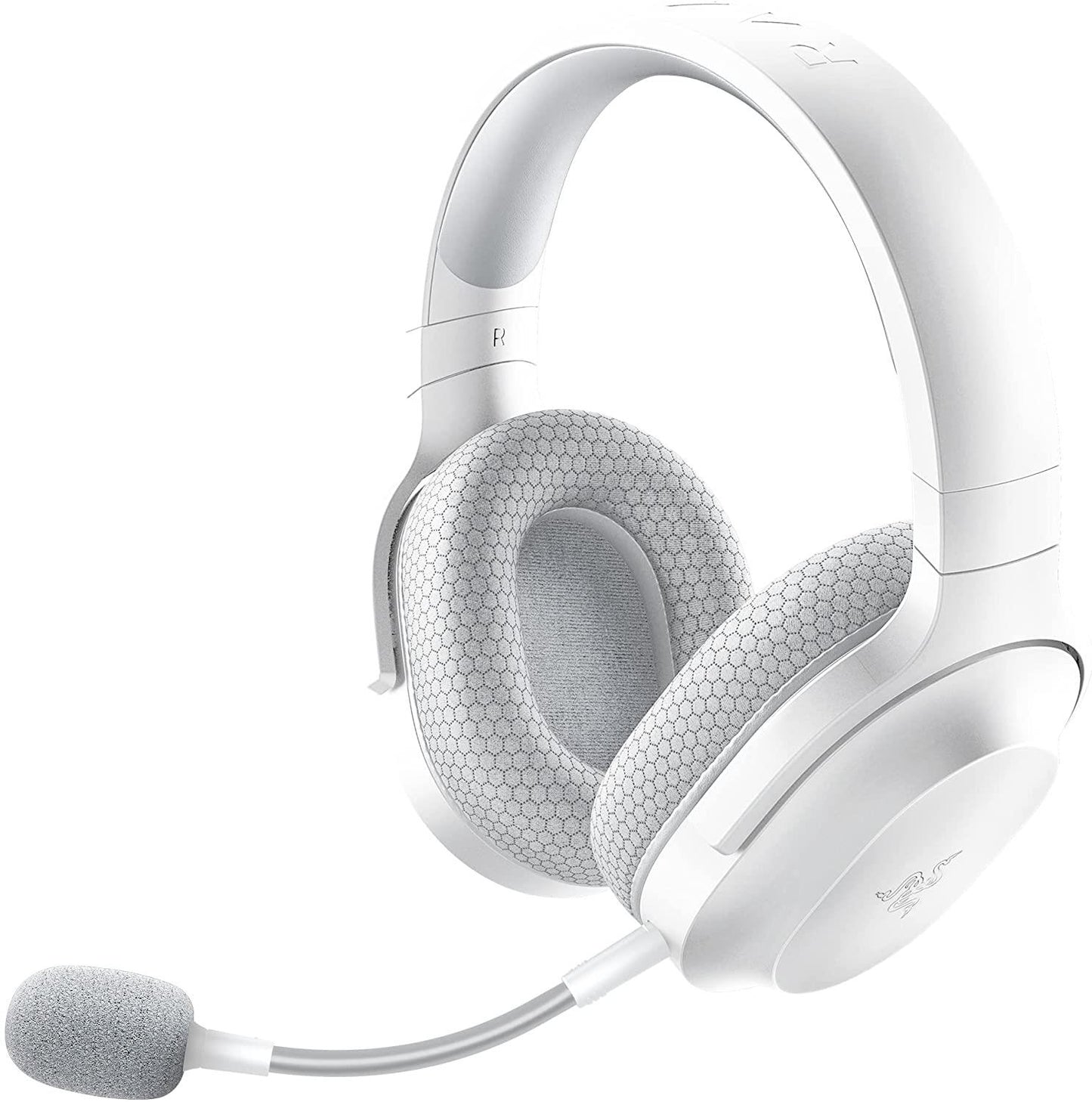 Žaidimų ausinės Razer Barracuda X Mercury, baltos