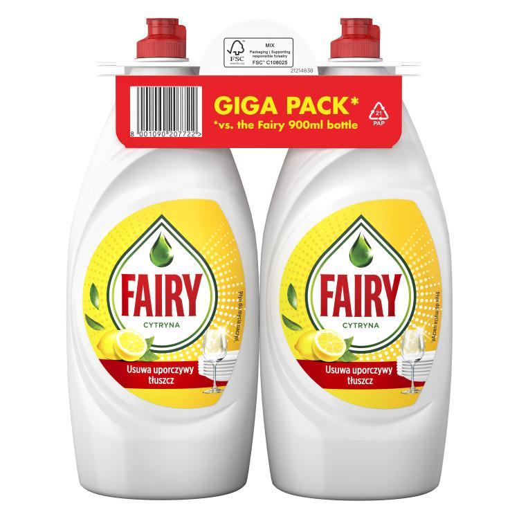 PŁYN DO MYCIA NACZYŃ FAIRY LEMON 2X1350ML