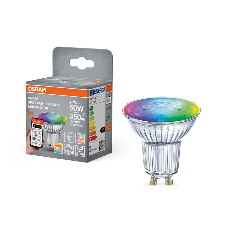 Išmanioji LED lempa SMART WIFI, GU10, 5W, 350lm, RGB