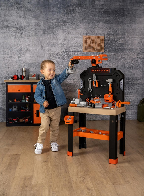 Žaislinis dirbtuvių stalas, - Smoby Black+Decker