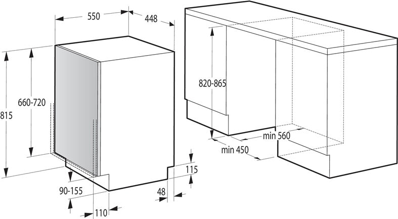 Zmywarka do zabudowy Gorenje GV520E11