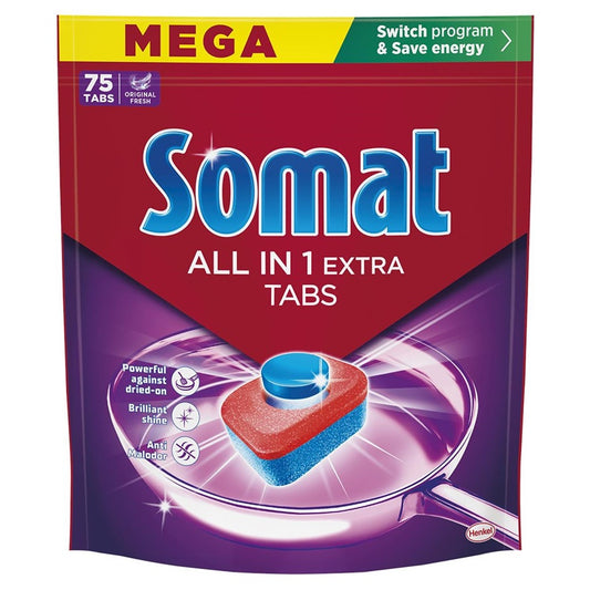 TABLETĖS INDAPL SOMAT ALLIN1 EXTRA 75VNT