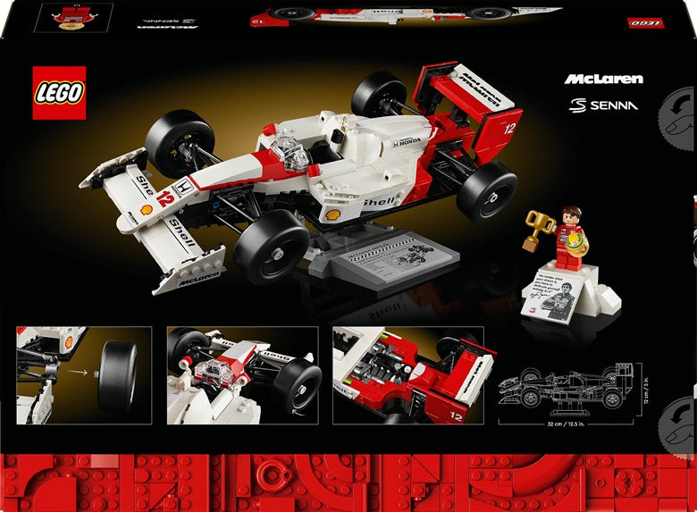 Konstruktorius LEGO Icons McLaren MP4/4 ir Ayrton Senna