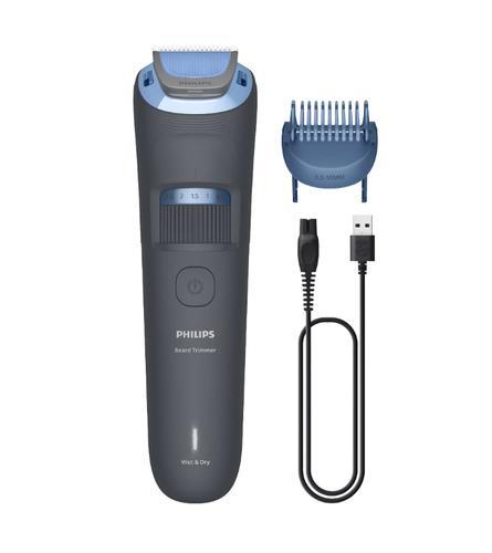 Barzdakirpė Philips 3000 BT3617/15, li-ion, mėlyna/pilka