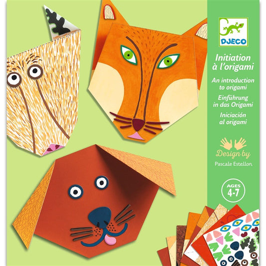 Popierinių figūrų gaminimo rinkinys Djeco origami animals