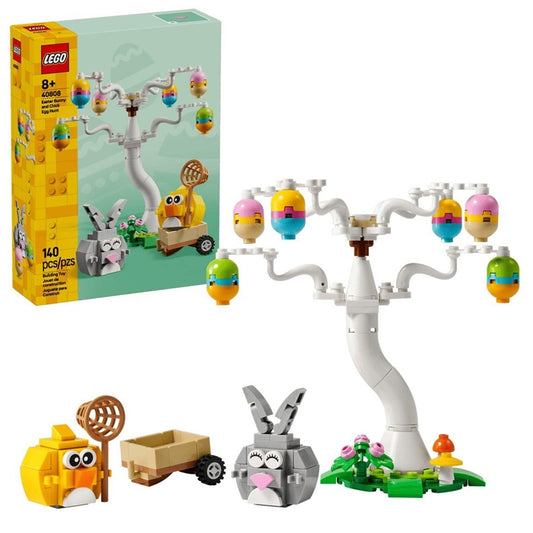 LEGO® Polowanie na pisanki z zającem wielkanocnym i kurczakiem 40808