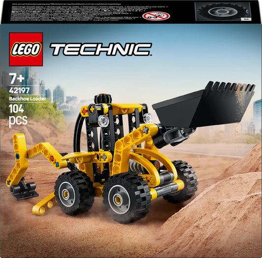 Konstruktorius LEGO® Technic Backhoe Loader 42197, 104 vnt.
