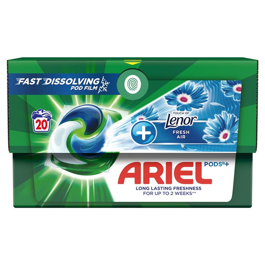 KAPSULĖS SKALBIMO ARIEL FRESH AIR 20VNT
