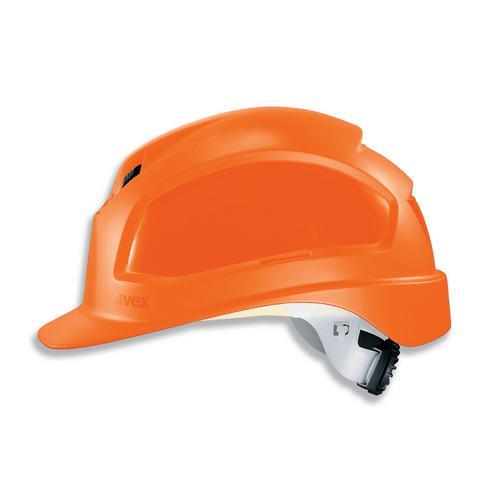 Kask ochronny Uvex, rozmiar 61 cm, pomarańczowy