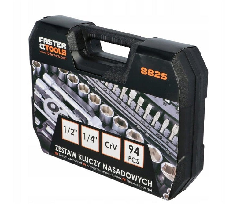Galvučių komplektas Faster Tools FT313-05, 94 vnt.