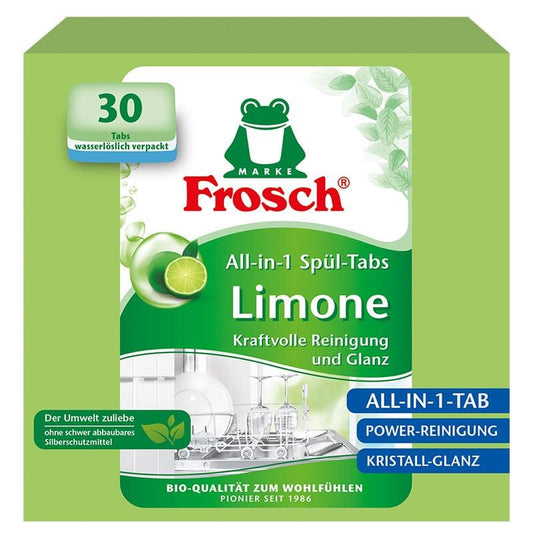 TABLETKI DO ZMYWARKI FROSCH CYTRYNA 30 SZT. 540 G