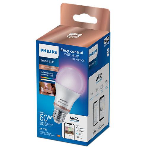 LEMPUTĖ LED WIFI A60 E27 8W 806LM RGBTW