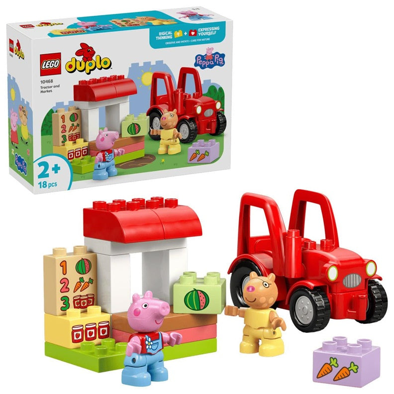 Konstruktorius LEGO DUPLO Traktorius ir kioskas 10468, 18vnt