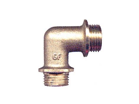 Alkūnė TMD brass, 1", 90°, išoriniai sriegiai