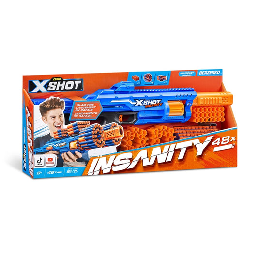 Pistolet zabawkowy z pociskami XSHOT Berzerko Insanity 36610