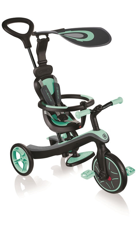 Triratukas Globber Explorer 4 in 1, žalias