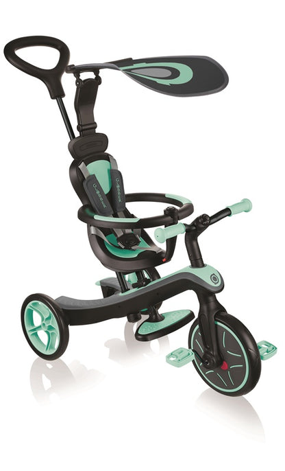 Triratukas Globber Explorer 4 in 1, žalias
