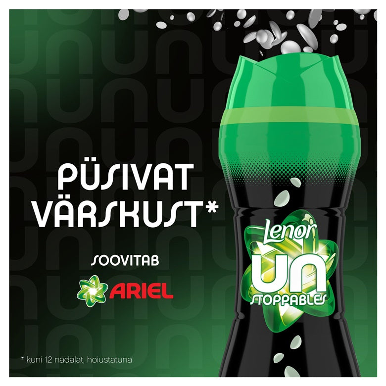 Kvap Lenor Unstoppable Secent of Ariel, granulės 0.495 l