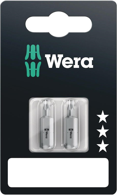 Atsuktuvo antgaliai Wera Standart 2 vnt T15 x 25mm