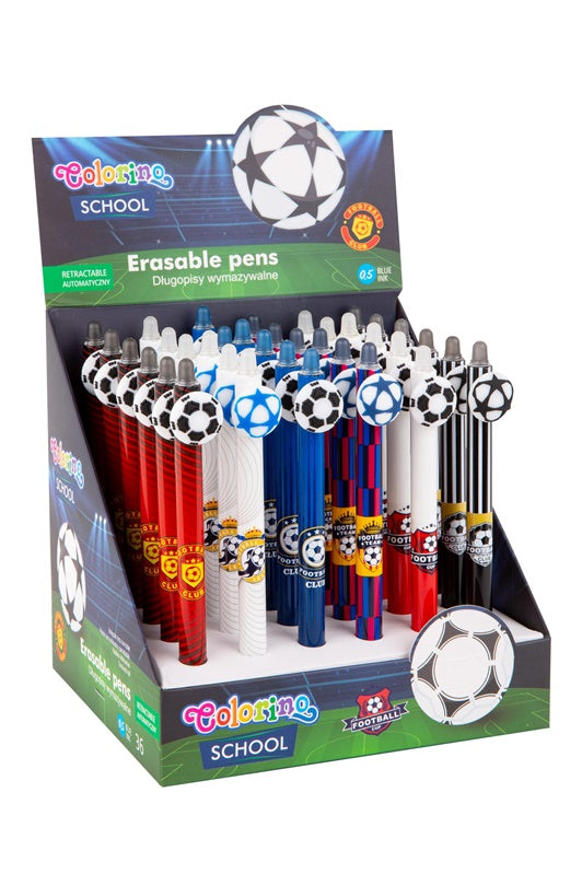 Rašiklis su rašalo trynikliu Colorino, įv spalvų, 0.5 mm