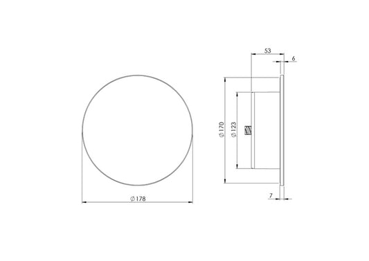 Dyfuzor Europlast, biały, uniwersalny, 125 mm