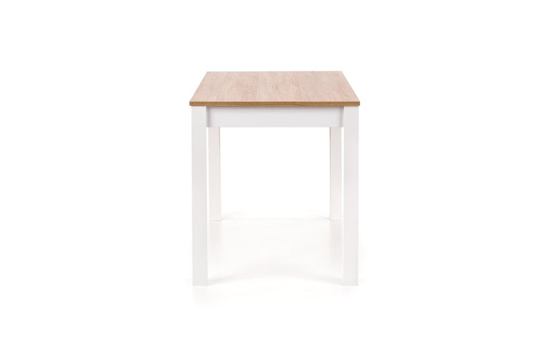Virtuvinis stalas, rudas/baltas, 120 cm x 68 cm x 76 cm