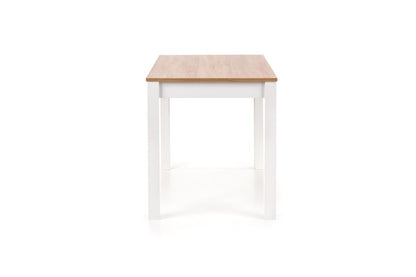 Virtuvinis stalas, rudas/baltas, 120 cm x 68 cm x 76 cm