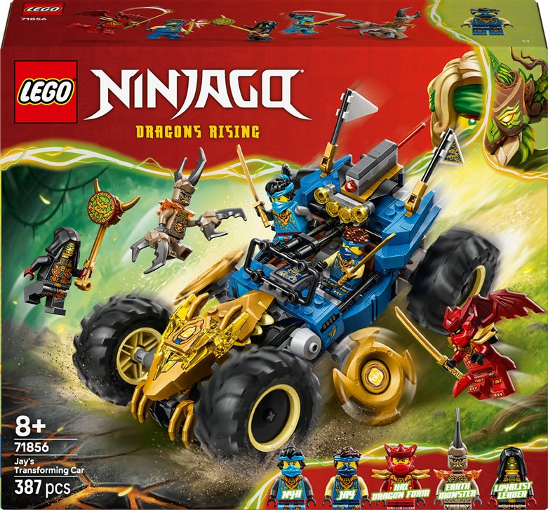 Konstruktor LEGO® Ninjago Jay samochód 71856, 387 elementów.
