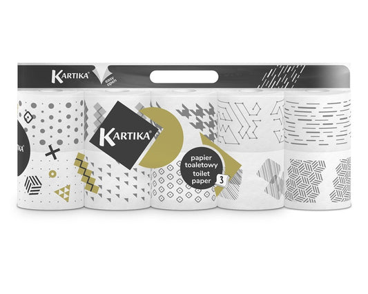 Tualetinis popierius Kartika Black 200lap,10vnt, 3sl