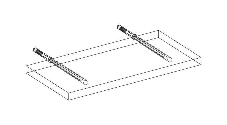 Lentynos laikiklis Dolle StrongFix, 172x12 mm, pilka, 2 vnt.