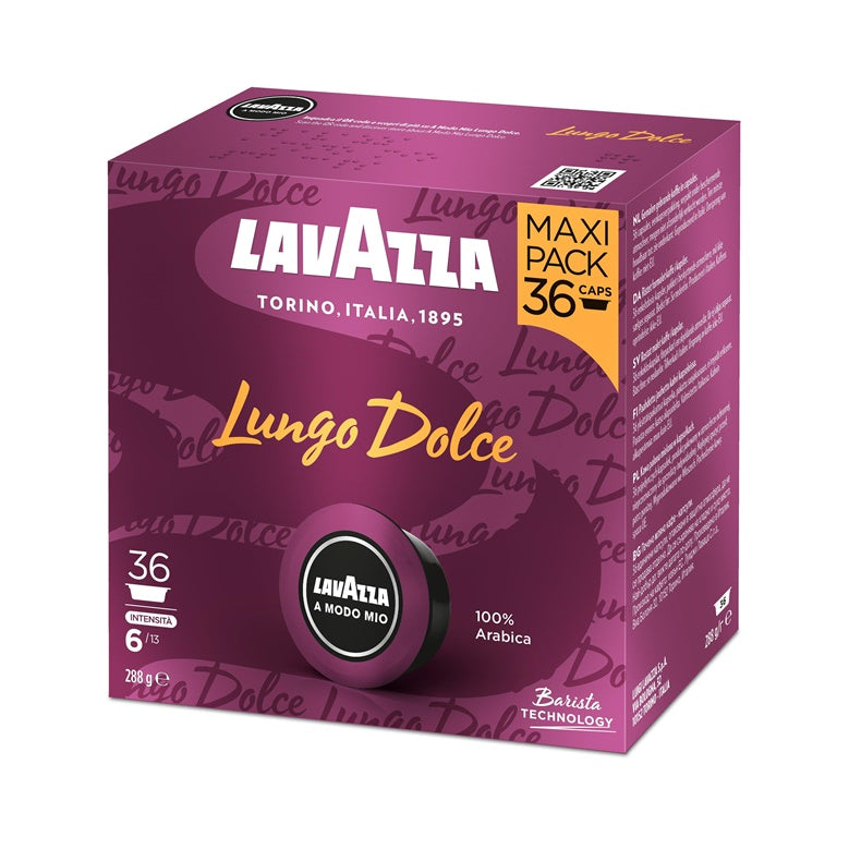 Kavos kapsulės Lavazza Lungo Dolce, MODO MIO 288g  36 vnt.