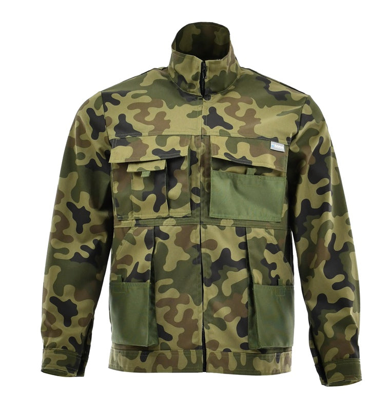 Švarkas Sara Workwear, žalia, medvilnė/poliesteris, XL dydis