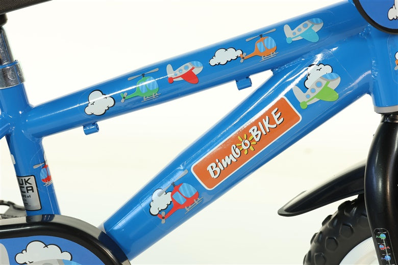 Vaikiškas dviratis Bimbo Bike 412UL, mėlynas/raudonas, 12"