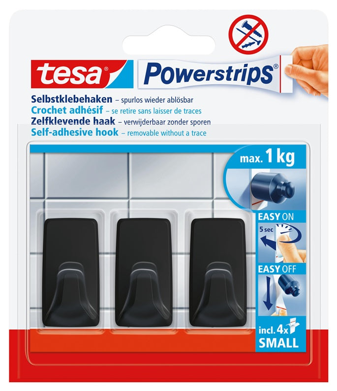 Wieszak Tesa Tesa 58278, czarny