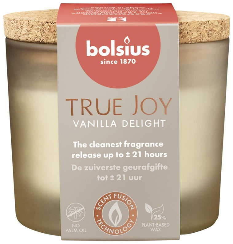 Žvakė, aromatinė Bolsius TRUE JOY Vanilla Delight, 21 h