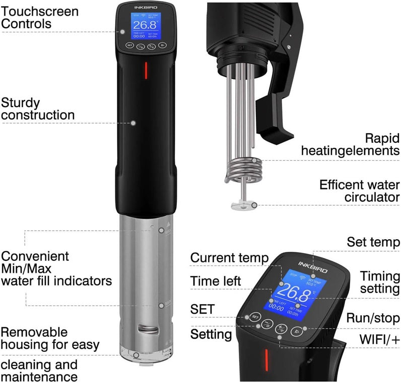 Priedas Inkbird Sous Vide ISV-100W, 41.91 cm