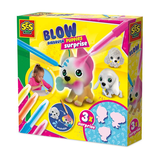 Kūrybos rinkinys SES Creative Airbrush Puppies 14333