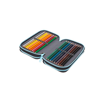 Piórnik CoolPack, 20 cm x 13 cm, szary/wielokolorowy