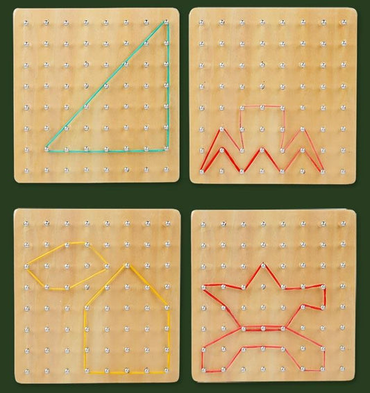 Edukacinis žaislas Wood Geoboard  CZS-411